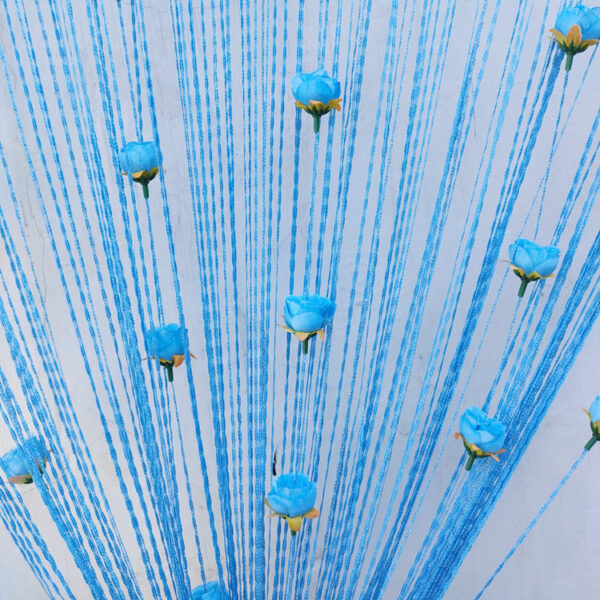China Imported Door Curtain with Roses - Image 8