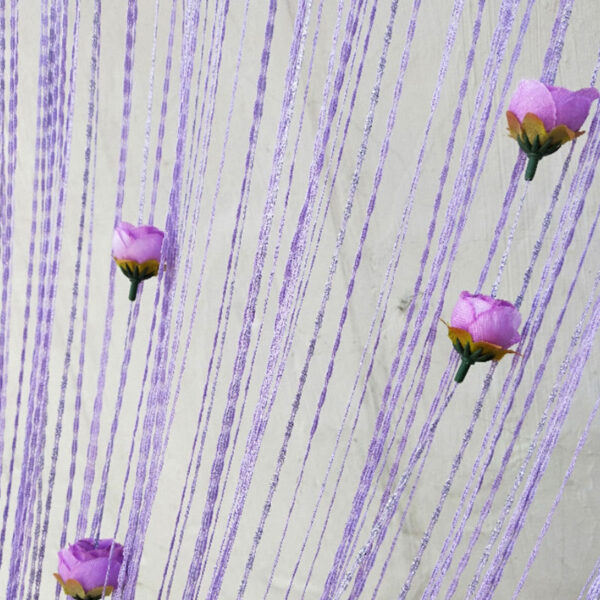 China Imported Door Curtain with Roses - Image 6